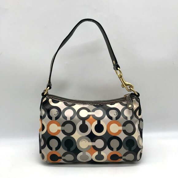 Coach Multicolor Sateen Madison Graphic OP Art Mini Bag 41997 - Picture 2 of 11